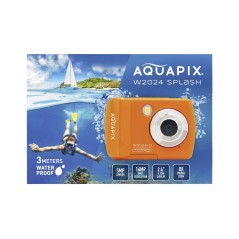 Easypix Aquapix W2024 Splash 5MP Digital Camera - Vibrant Orange, Perfect for Adventures!